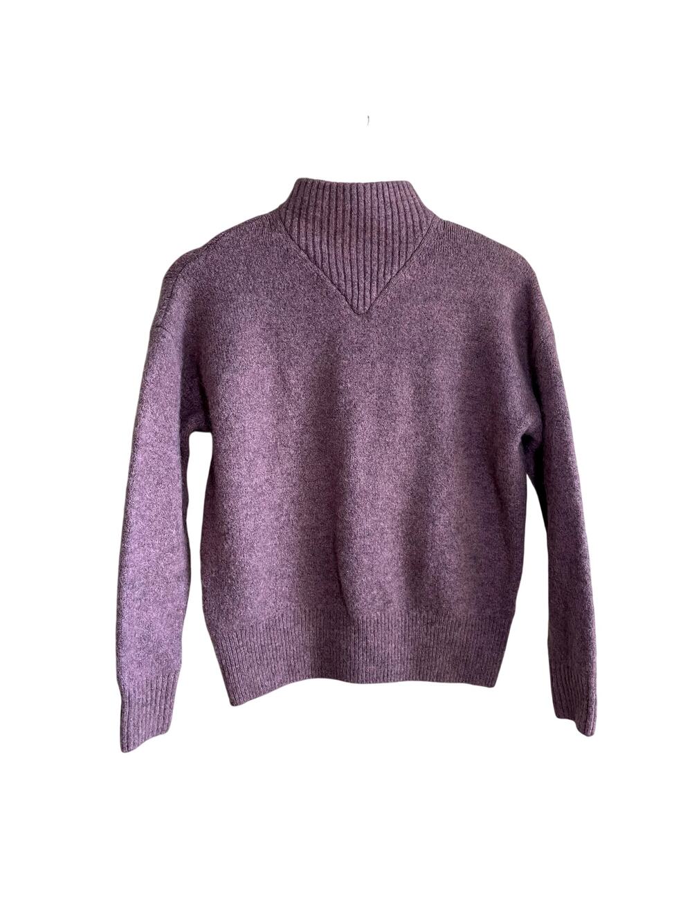 Madewell purple knit turtleneck sweater women's size XS casual comfortable top